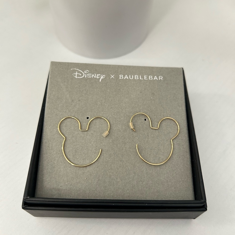 Gold Mickey Mouse Earrings